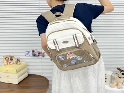 Японский Рюкзак Kawaii Ita Для Косплея,Водонепроницаемый Школьный Рюкзак Из Полиэстера С Печатным Рисунком,Панель Дисплея